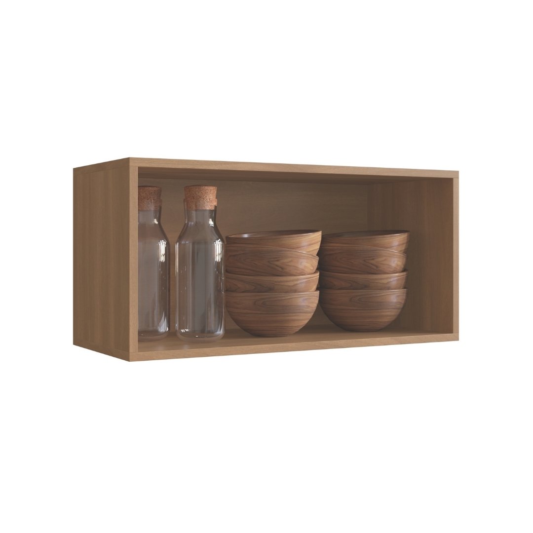 Armário Aéreo Basculante 70cm 1 Porta Mdf Rovere / Rovere  Linha Havana