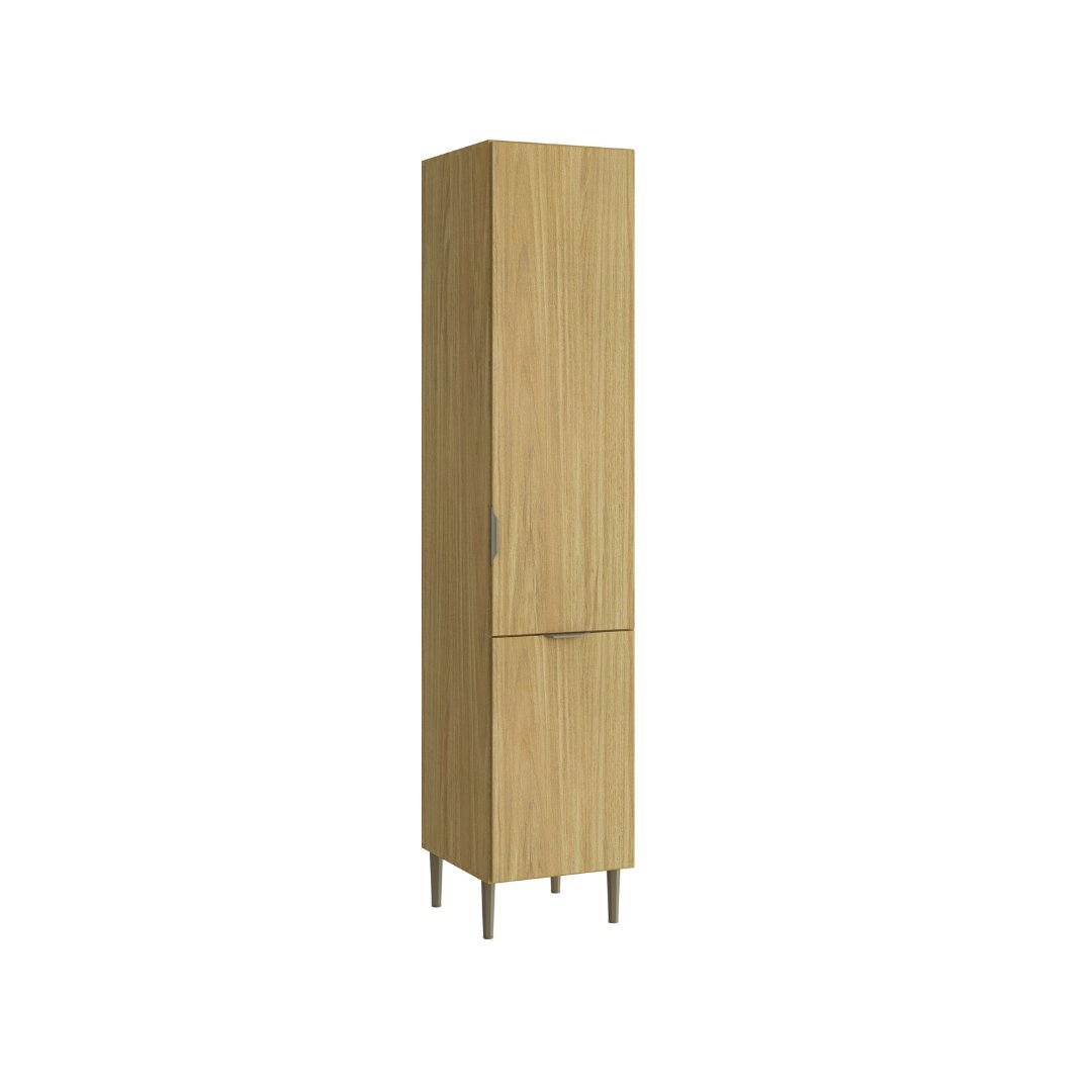 Paneleiro Simples 40cm 2 Portas Mdf Louro Freijó / Louro Freijó Linha Ibiza 4328