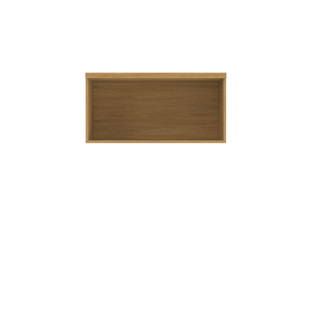 Armário Aéreo Médio 80cm 2 Portas Mdf Mascavo / Champanhe Linha Mira 4682
