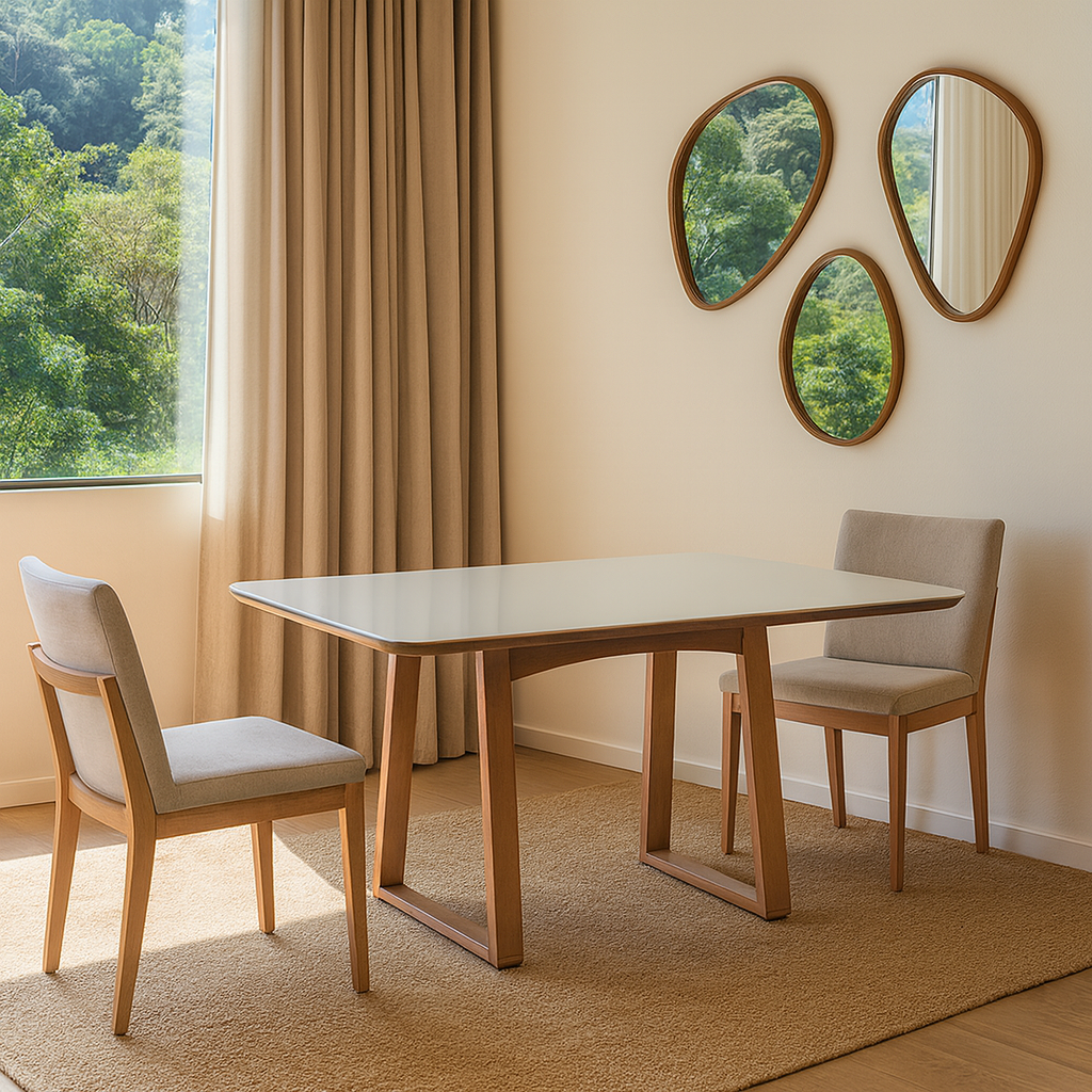 Conjunto Lucca mesa com 06 cadeiras 