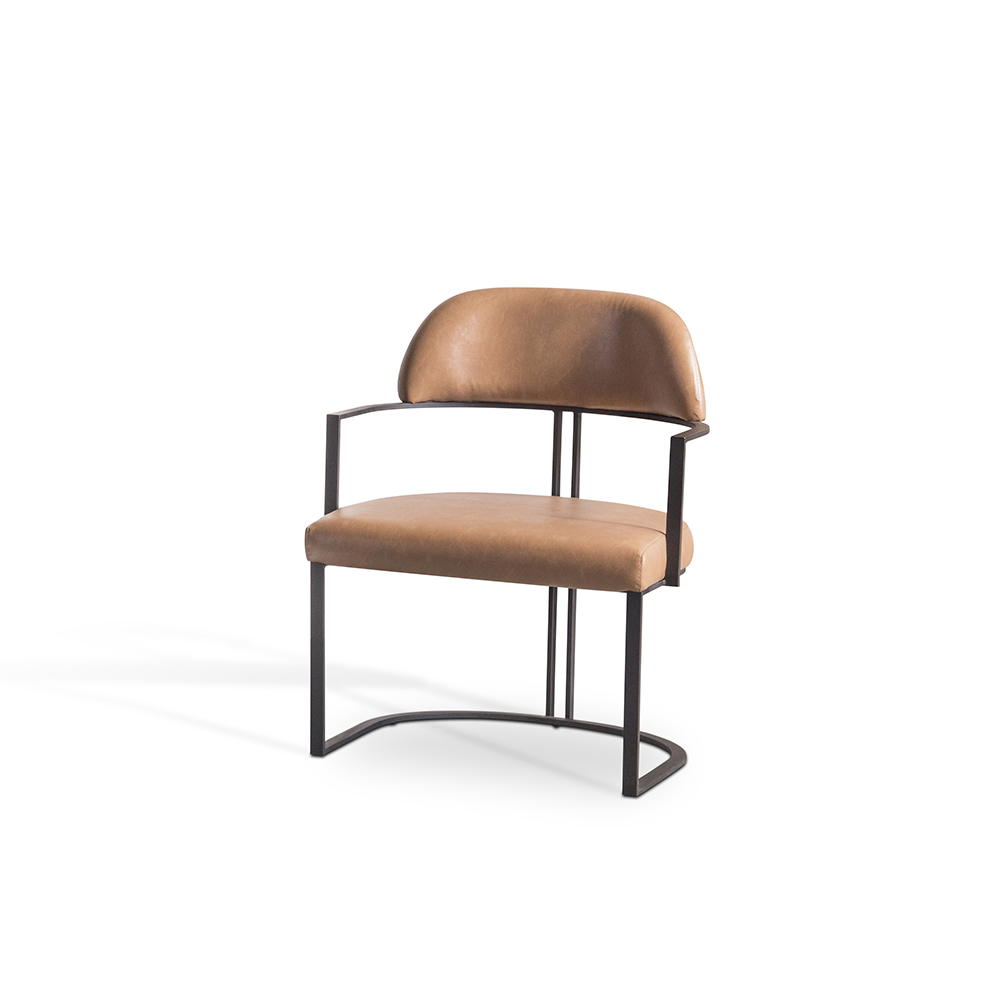 Cadeira Firenze em metalon estofada