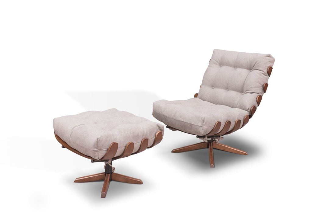 Poltrona Costela com base giratória