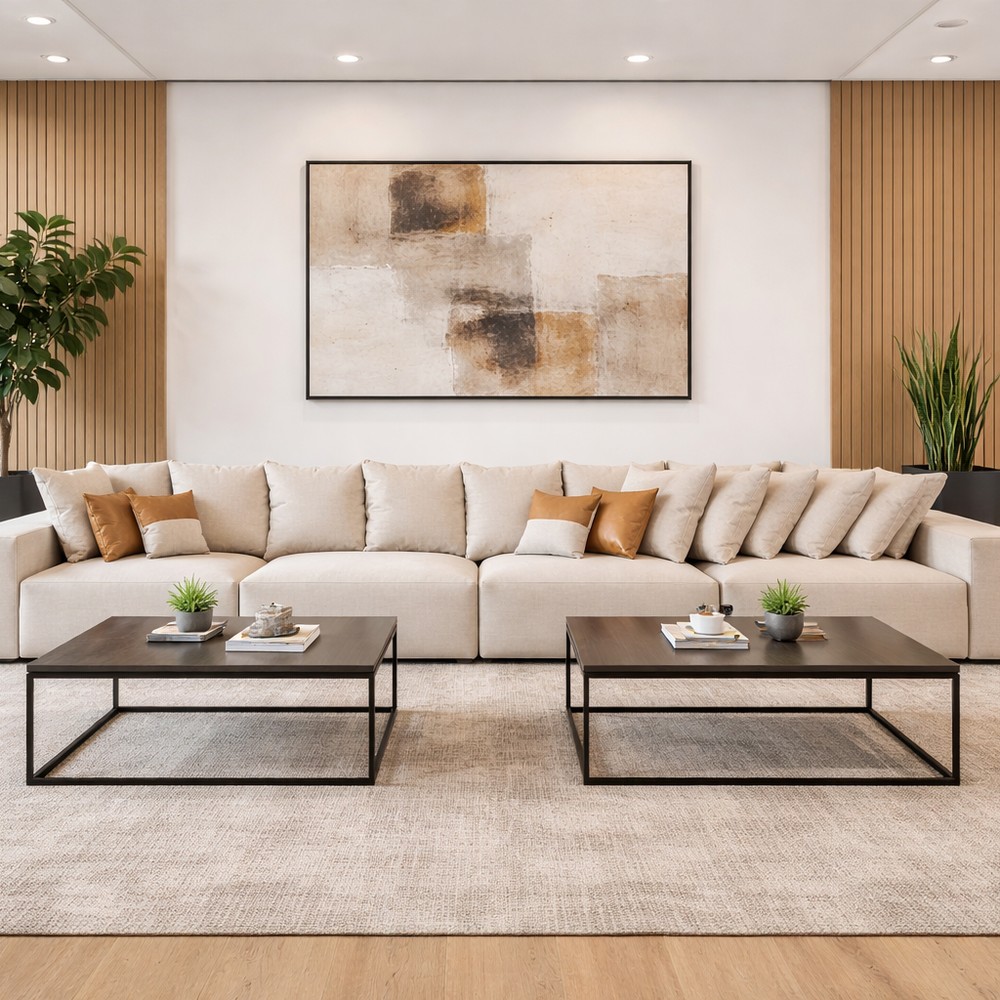 Sof&aacute; Paolo fixo excelente op&ccedil;&atilde;o para ambientes corporativos e recep&ccedil;&otilde;es 