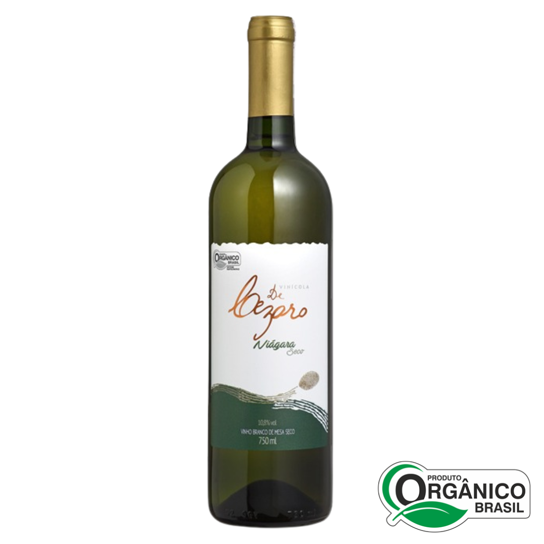 Vinho Branco Seco Niagara 750ml Orgânico e Vegano De Cezaro