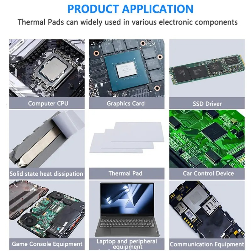 Thermal Pad, Upsiren, 16W/mK, 100x100mm, Cinza
