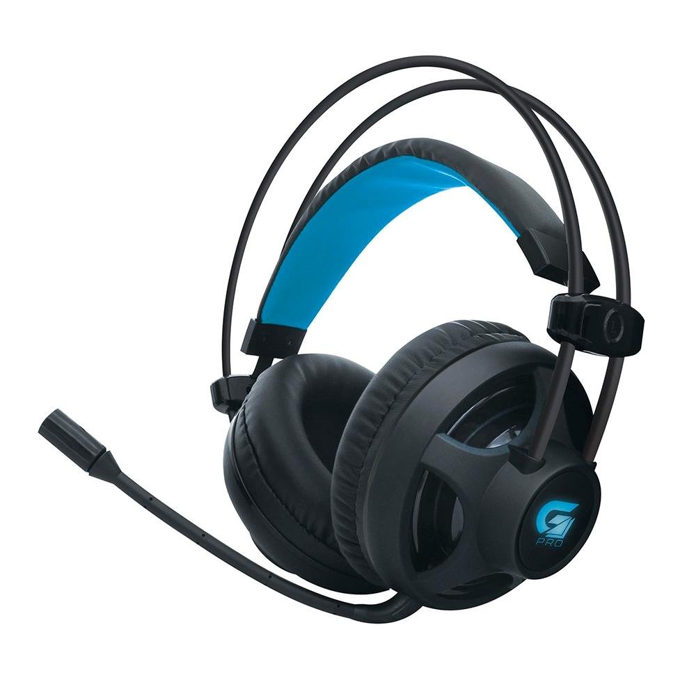 Headset Gamer Fortrek PRO H2 com LED Azul, P2, Preto