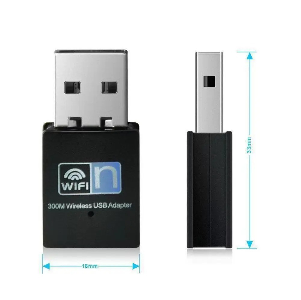 Adaptador Wi-Fi, USB 2.0, AC300M, Dual Band, 2.4G