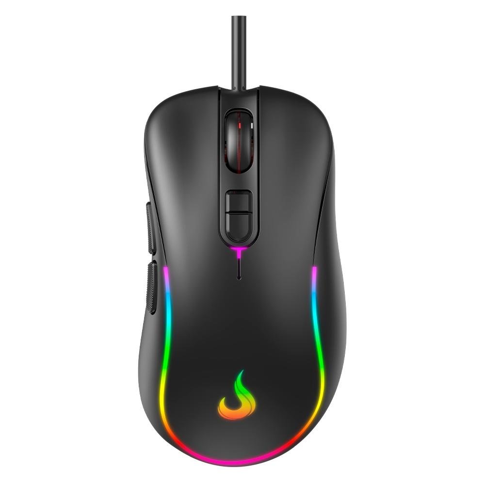 Mouse Gamer Rise Mode G2 Black RGB, 6400 DPI, 7 Botões, Preto