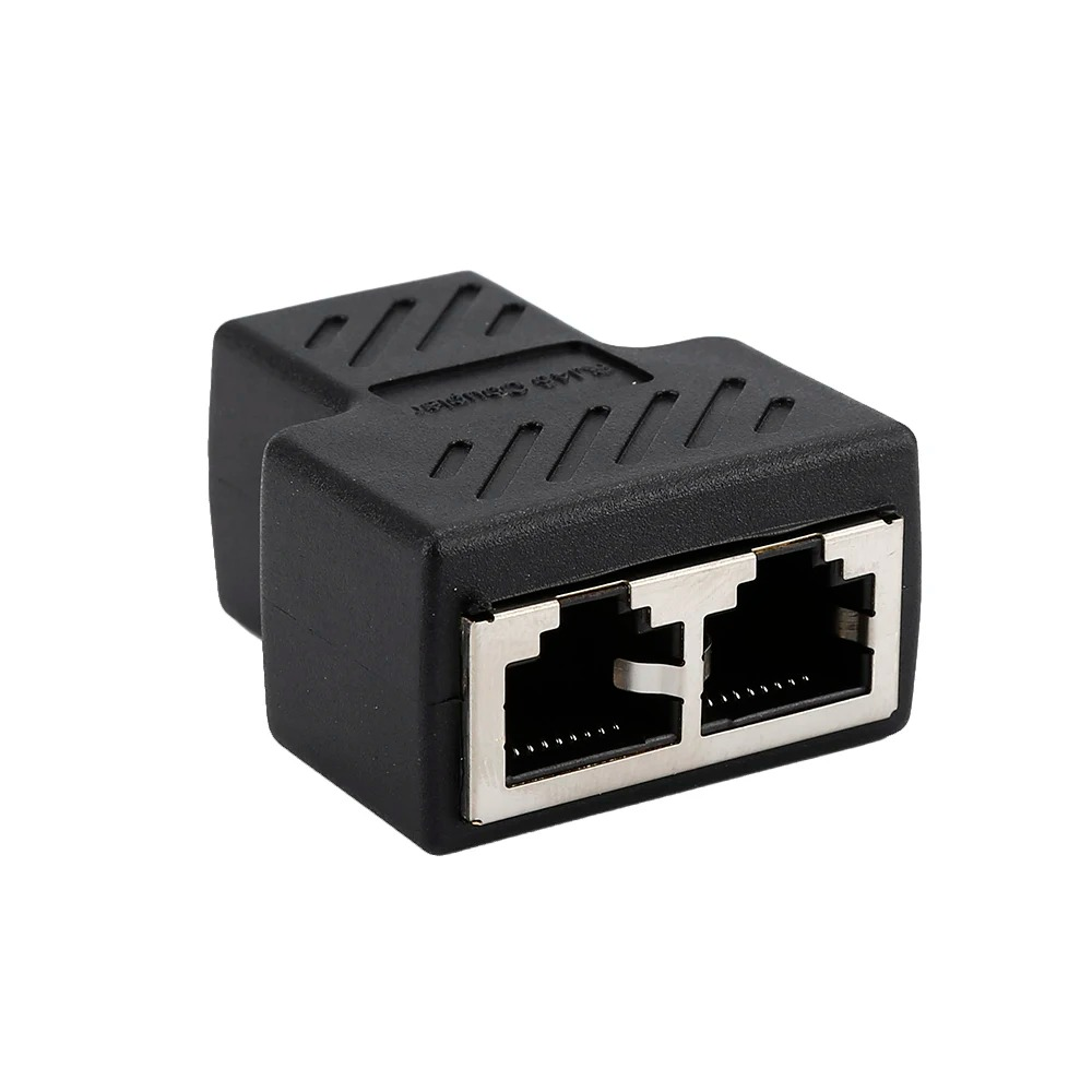 Divisor Ethernet Blindado, RJ45, Femea, 1 a 2 maneiras, CAT6, CAT5E, CAT5, STP