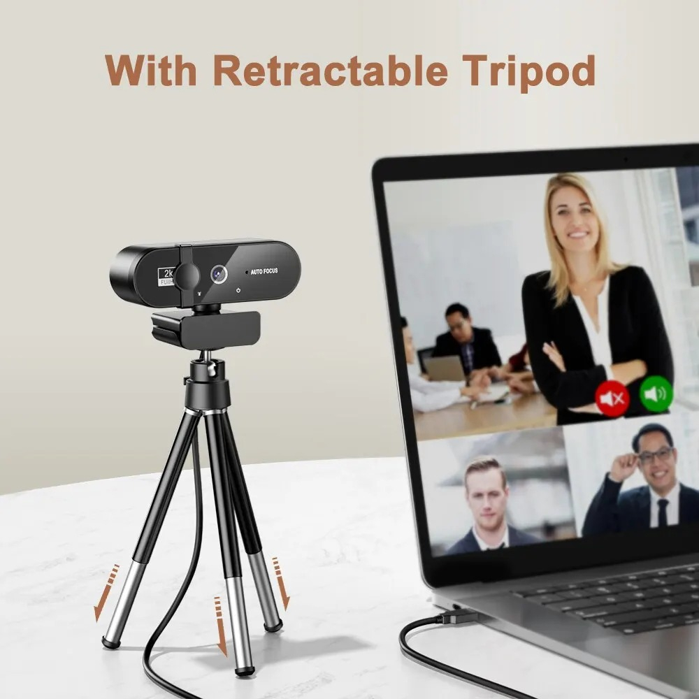 WebCam 1080P, 30 FPS, Com Microfone