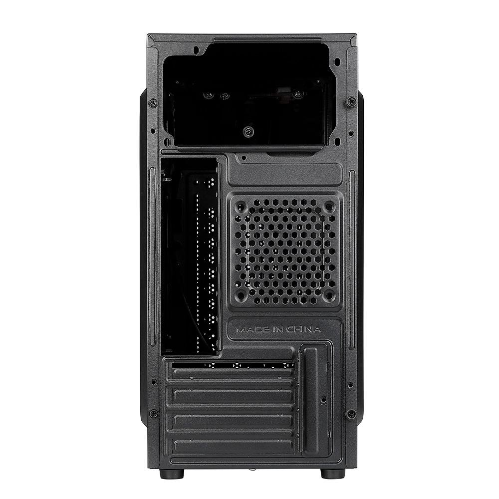 Gabinete Office Rise Mode X1 Black, Mini Tower, M-ATX, Preto