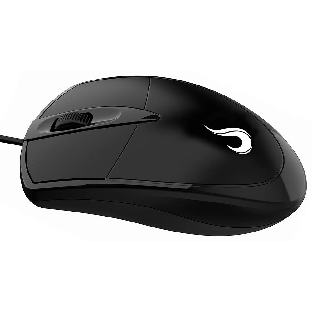 Mouse Rise Mode OF 01 USB, 3200 DPI, Preto