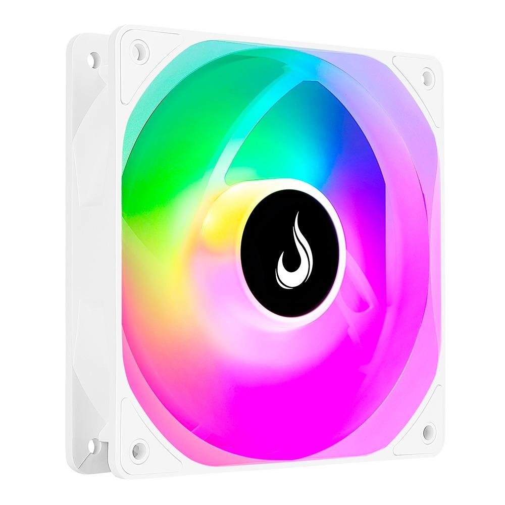 Ventoinha Rise Mode Motherboard Frost 5v, 120mm, Led ARGB, Branco
