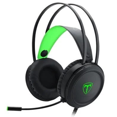 Headset Gamer T-Dagger Ural, Preto e Verde