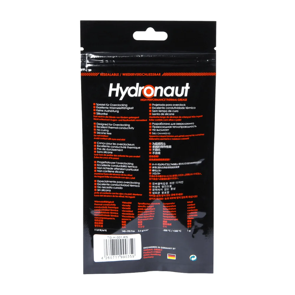 Pasta Térmica Grizzly Kryonaut 1g 12.5 W/mk