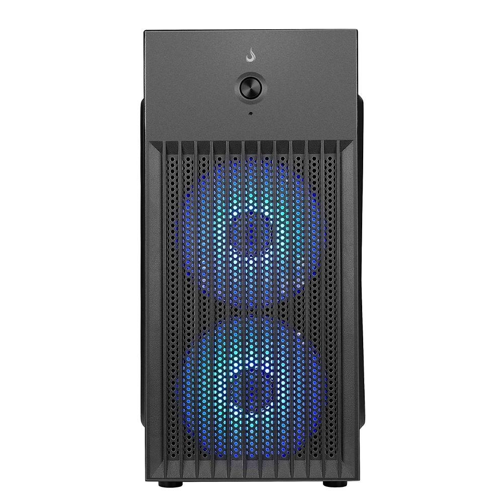 Gabinete Office Rise Mode X1 Black, Mini Tower, M-ATX, Preto