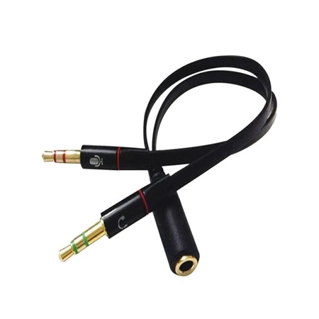 Adaptador de Audio (P3 X P2) P3 Fêmea x P2