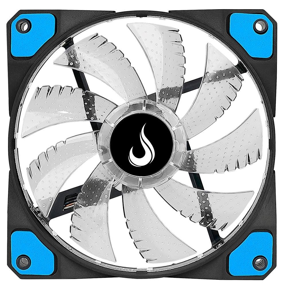 Ventoinha Rise Mode Wind W1, 120mm, LED Azul, Preto