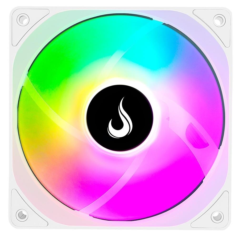 Ventoinha Rise Mode Motherboard Frost 5v, 120mm, Led ARGB, Branco