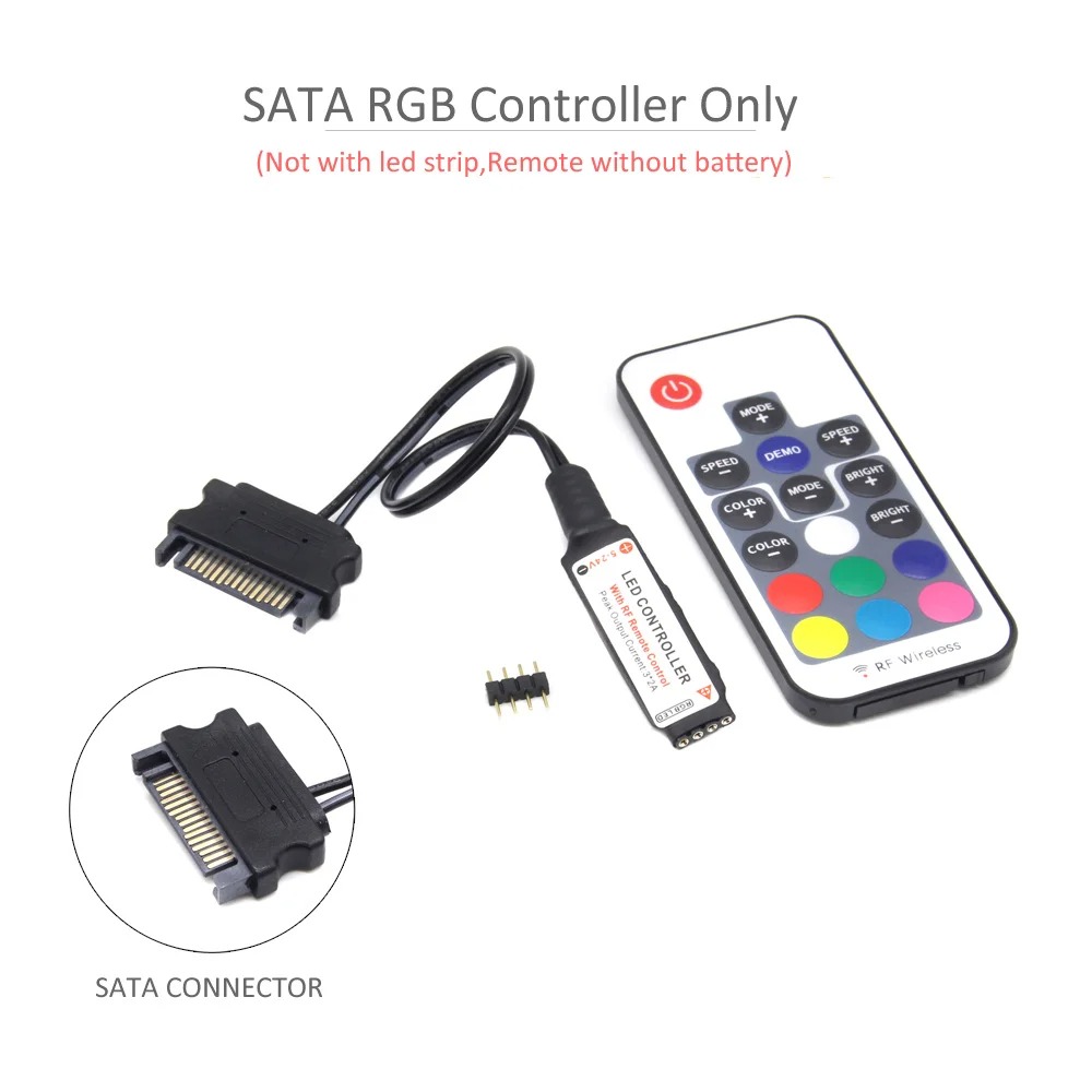 Controladora para Fan RGB, 12V, Sata