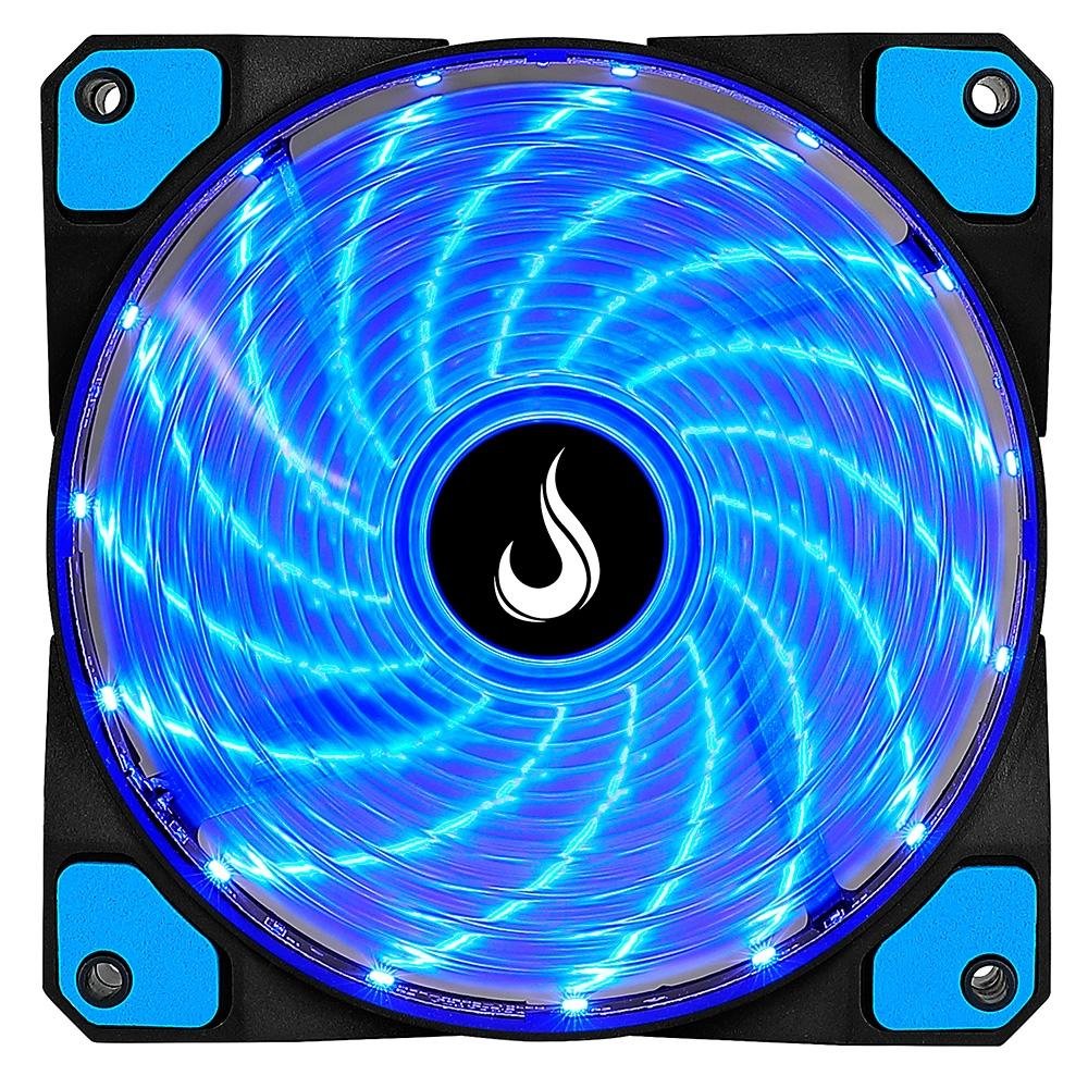 Ventoinha Rise Mode Wind W1, 120mm, LED Azul, Preto
