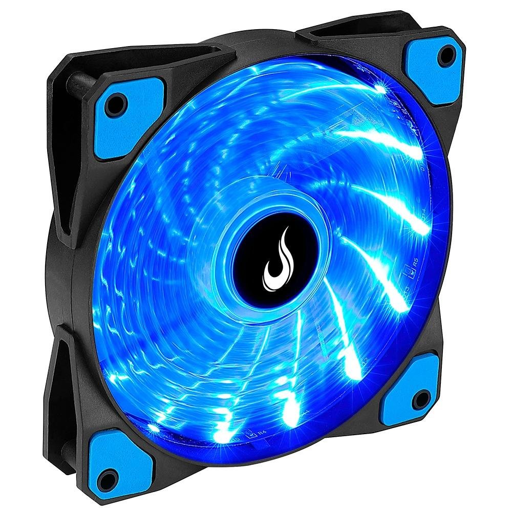 Ventoinha Rise Mode Wind W1, 120mm, LED Azul, Preto