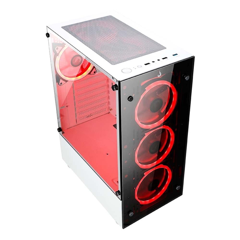 Gabinete Gamer Rise Mode Glass 06X Frost, Mid Tower, ATX, Branco