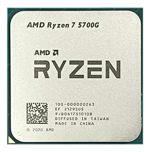 Processador AMD Ryzen 7 5700G, 3.8GHz (4.6GHz Max Turbo), 8/16, Cache 20MB, Vídeo Integrado, AM4