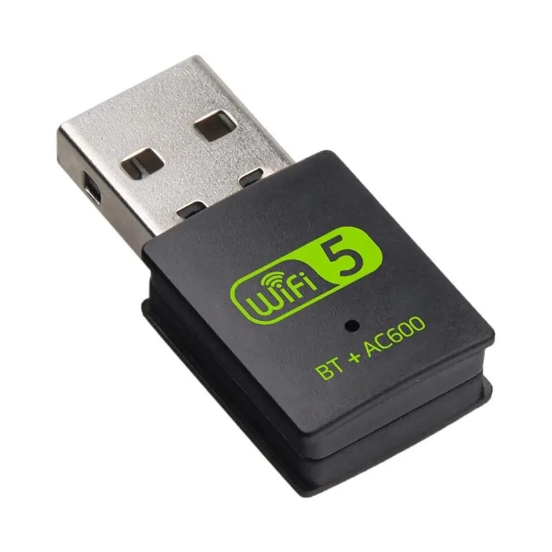 Adaptador WIFI, USB 2.0, AC600M, Dual Band, 2.4 e 5Ghz, Bluetooth 5.0