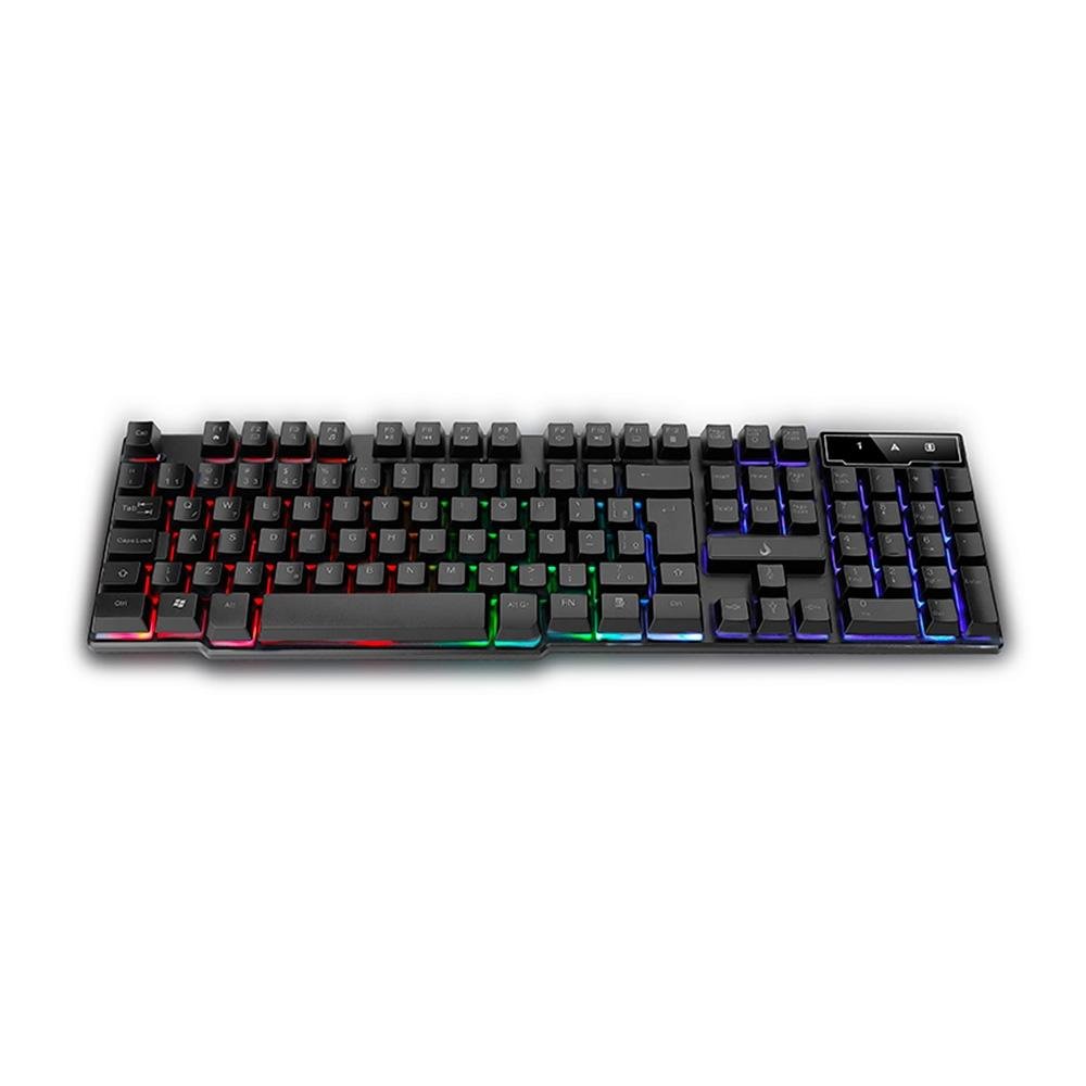 Teclado Semi Mecânico Gamer Rise Mode G1 Full, Membrana, USB, Preto