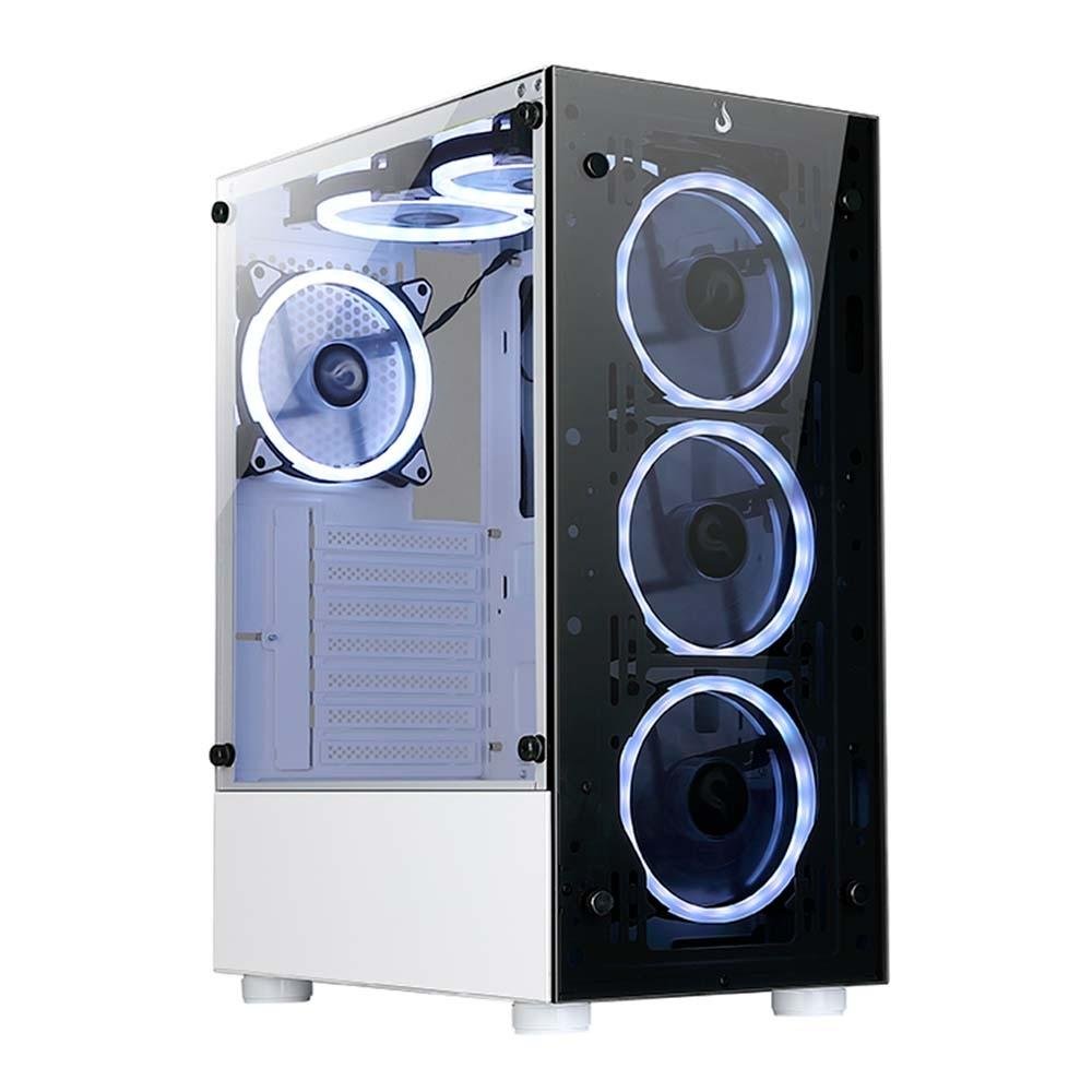 Gabinete Gamer Rise Mode Glass 06X Frost, Mid Tower, ATX, Branco