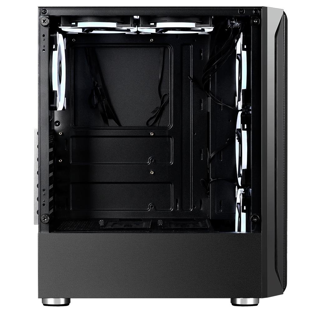 Gabinete Gamer Rise Mode Z3 Glass, Lateral em Vidro Fumê, Preto