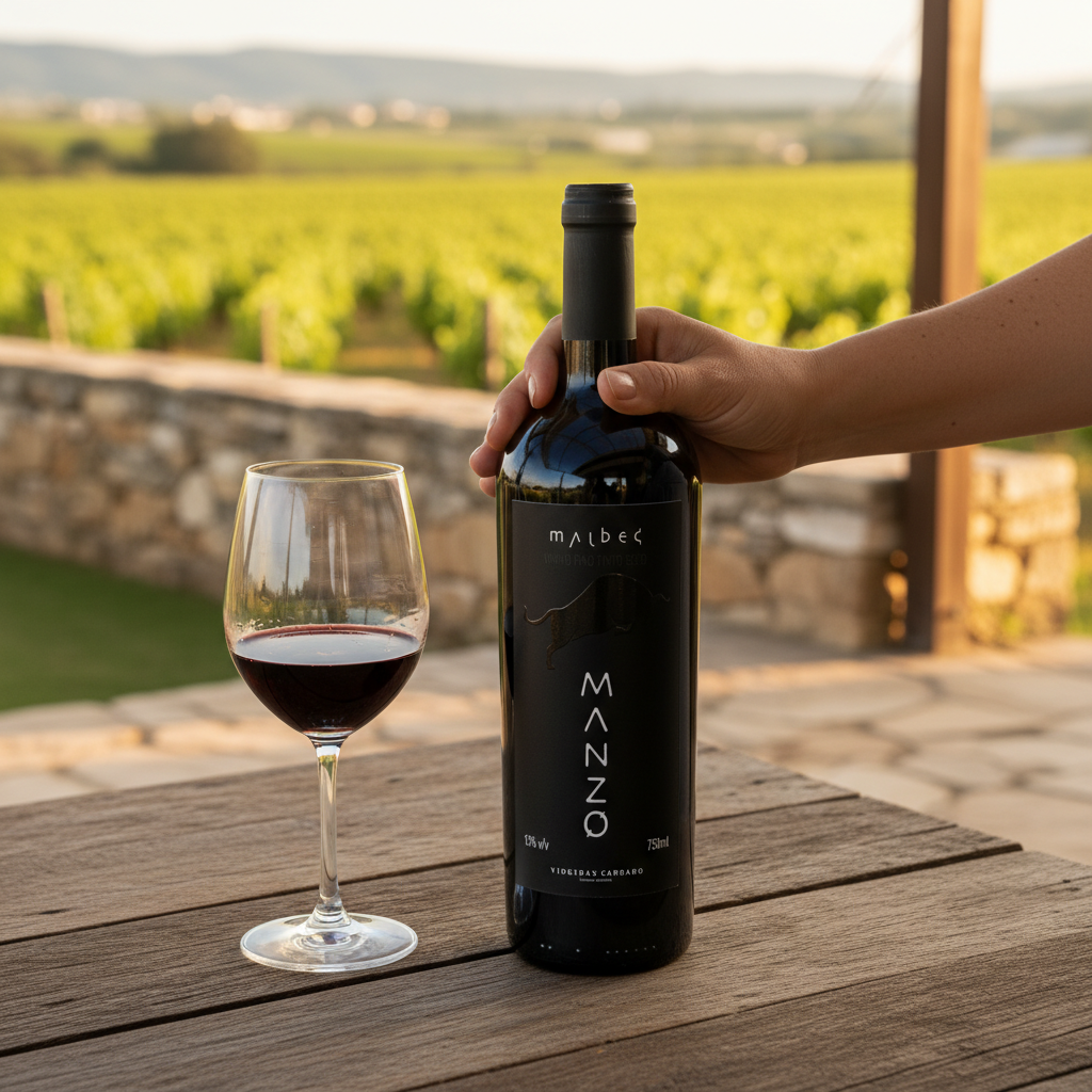 MANZO - Vinho Tinto Seco – Malbec – Safra 2021 – 750ml