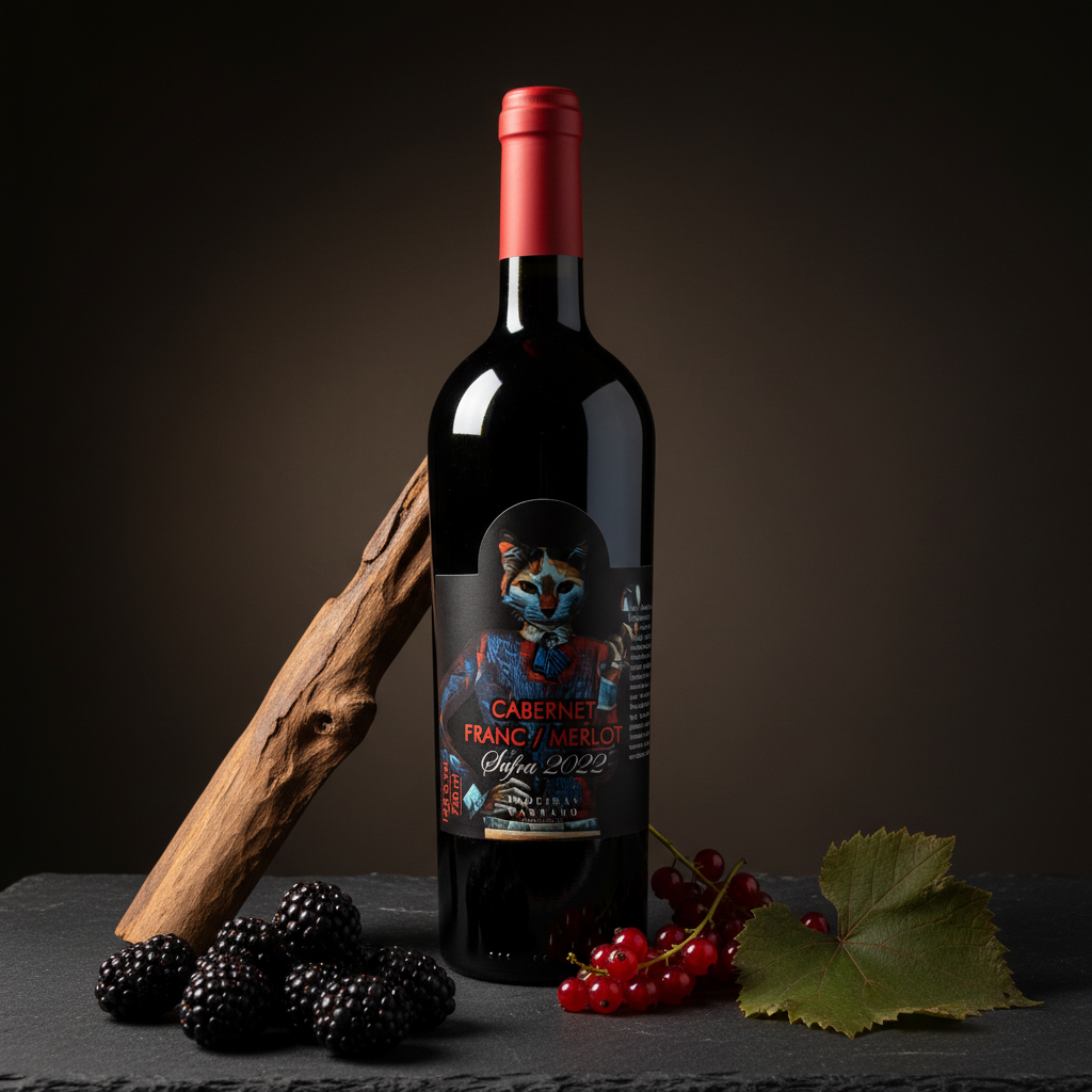 SOPHIA - Vinho Tinto Seco &ndash; Cabernet Franc e Merlot &ndash; Safra 2022 &ndash; 750ml