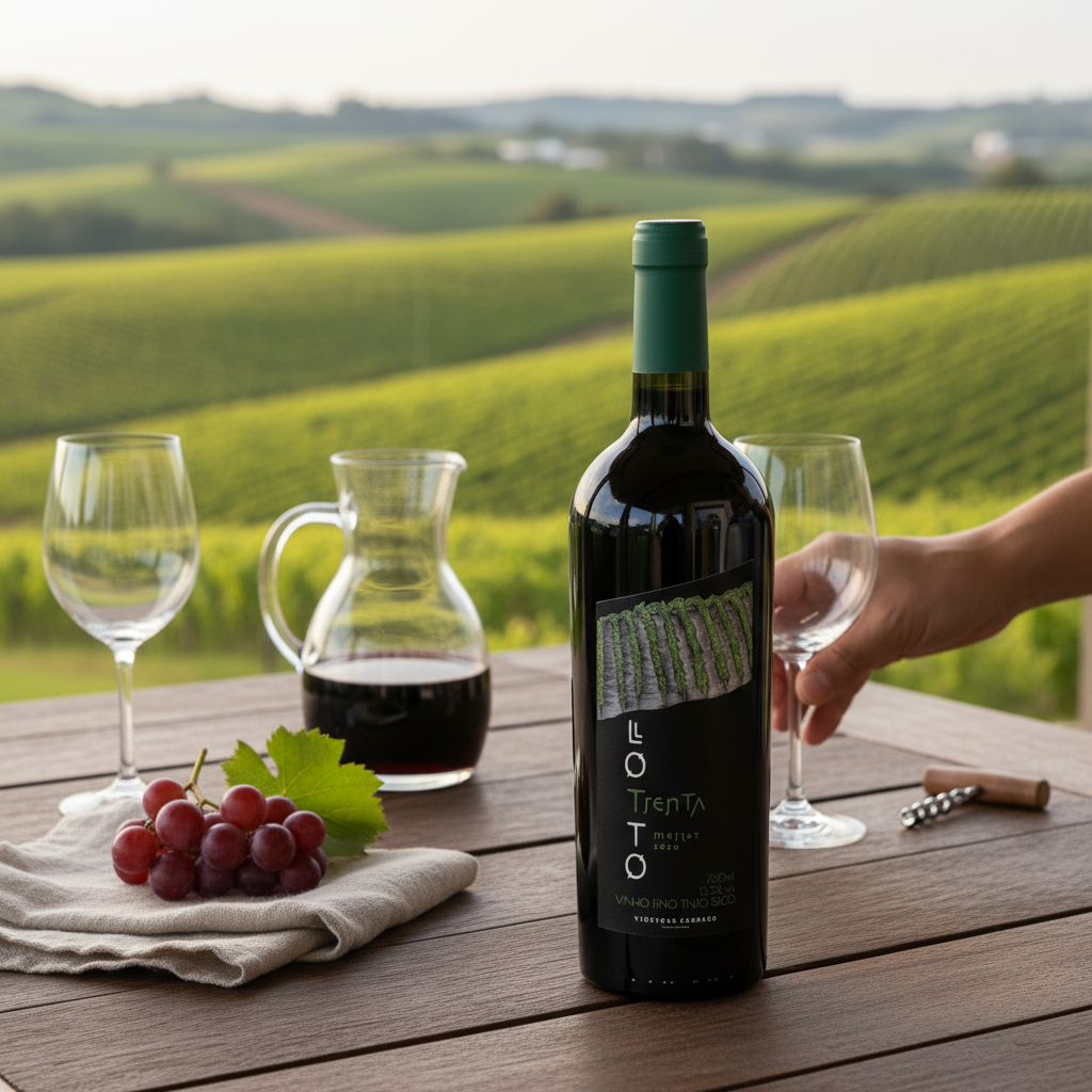 LOTTO TRENTA - Vinho Tinto Seco – Merlot – Safra 2020 – 750ml