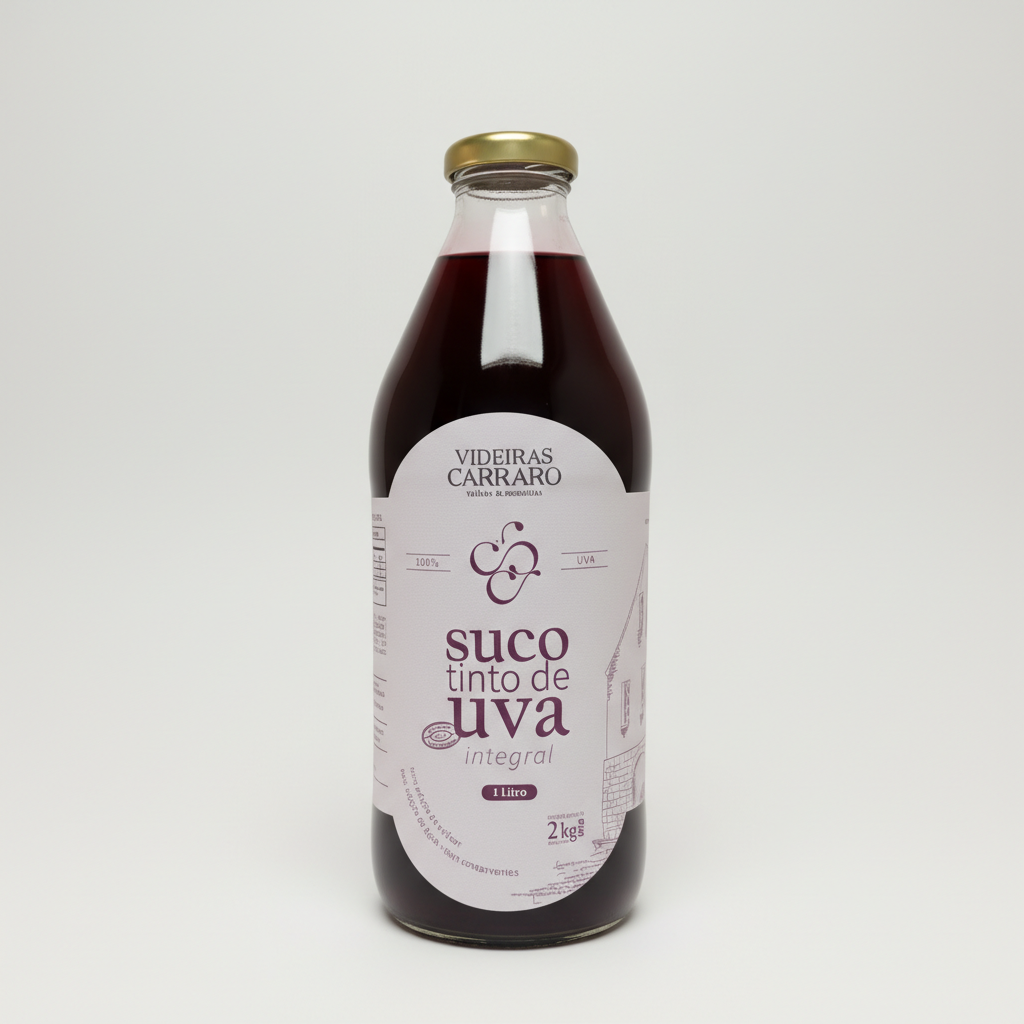 Suco de Uva Integral Bord&ocirc; &ndash; Ni&aacute;gara &ndash; Safra 2025 &ndash; 1L