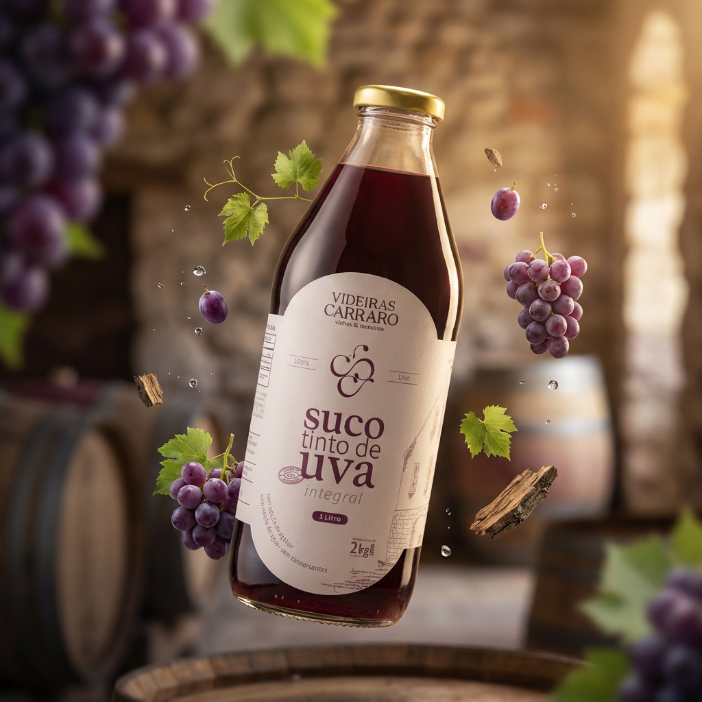 Suco de Uva Integral Bordô – Niágara – Safra 2025 – 1L