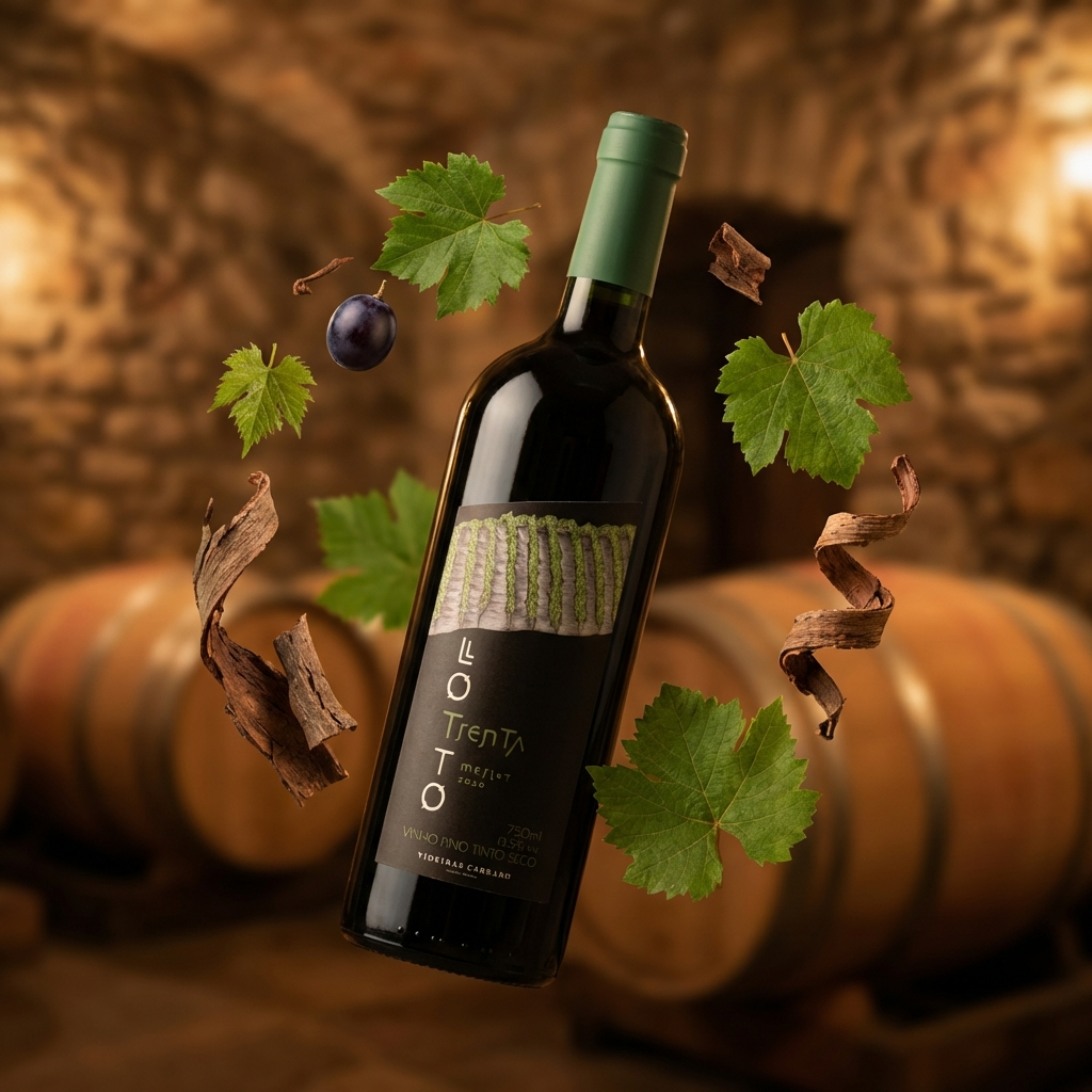 LOTTO TRENTA - Vinho Tinto Seco – Merlot – Safra 2020 – 750ml