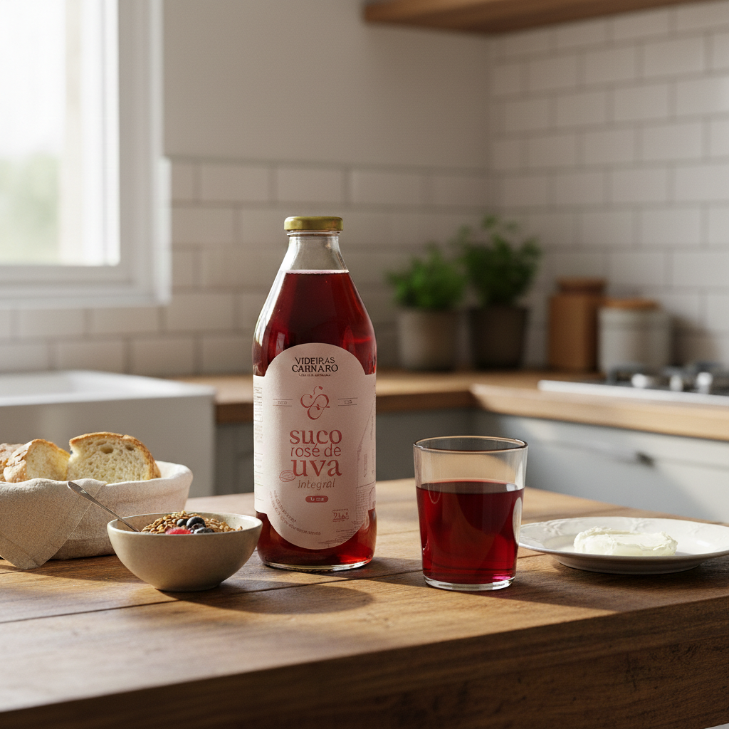 Suco de Uva Integral Rosé – Niágara – Safra 2025 – 1L